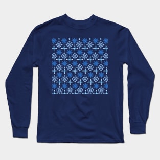 Snowflakes | Snowflakes Pattern | Winter Snow Long Sleeve T-Shirt